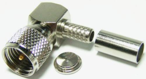 Mini UHF Plug Crimp Right Angle RG58